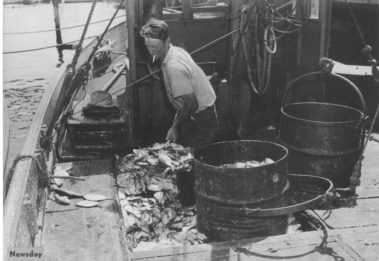 Young John CARMAN so the drum would tilt. Using a winch. They all smoked. Used diving matches that could be struck anywhere.